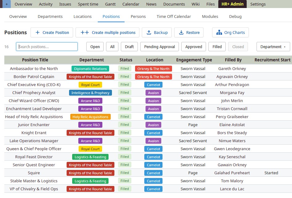 Time Tracking Mockup